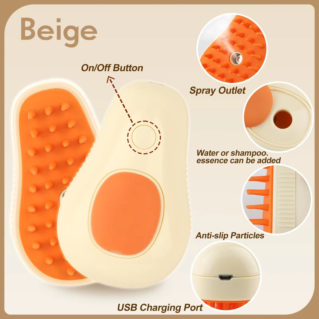 3 in 1 Pet Brush Cat Steam Brush Comb 