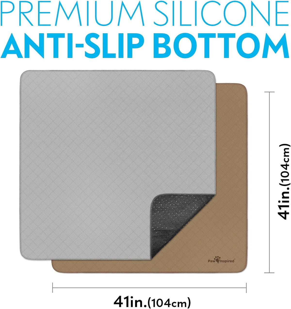 Washable Pee Pads for Dogs (41X41 Inch, Pack of 2)