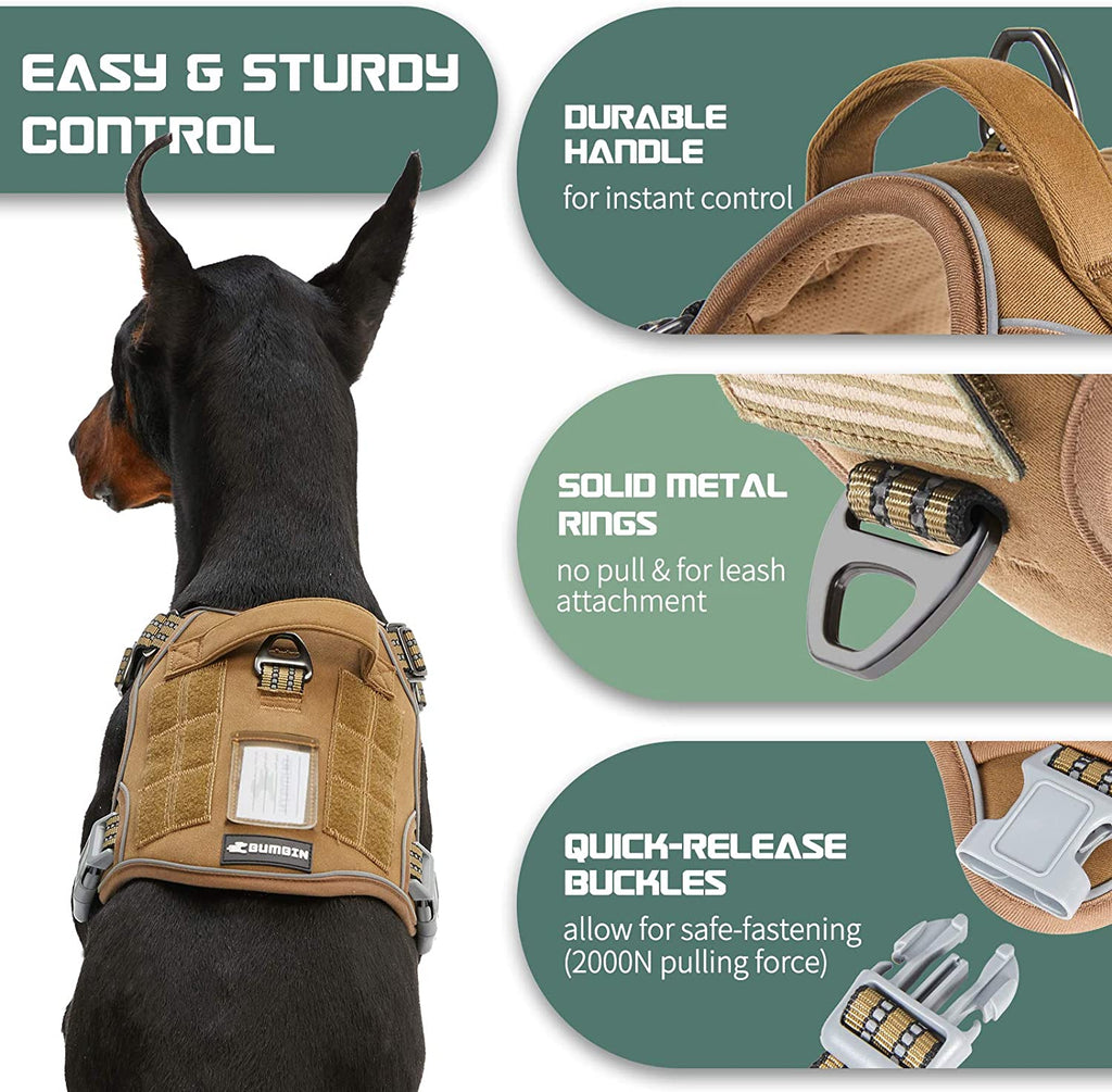 Tactical Dog Harness for Large Dogs No Pull