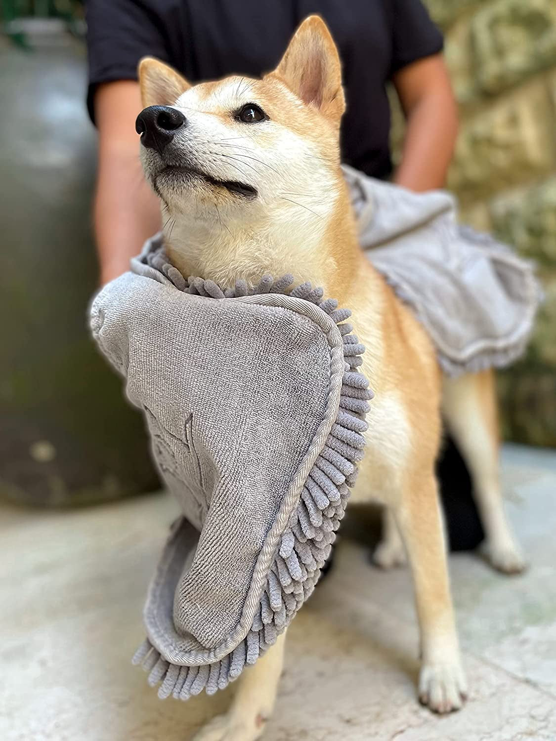 Quick Dry Towel for Dogs | Ultra Absorbent Microfiber Shammy | Extra Large 35X15 Size