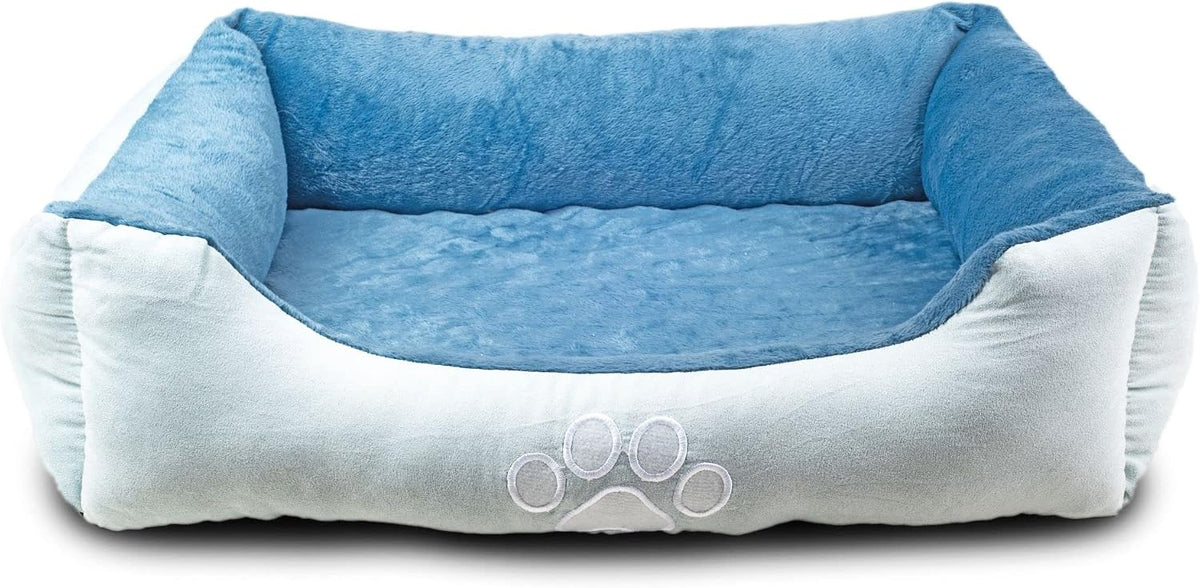  Dog Bed Medium Size, Blue with Orthopedic Insert.