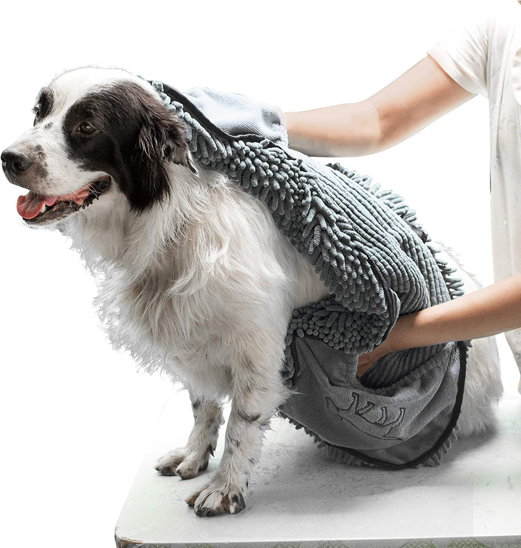 Quick Dry Towel for Dogs | Ultra Absorbent Microfiber Shammy | Extra Large 35X15 Size