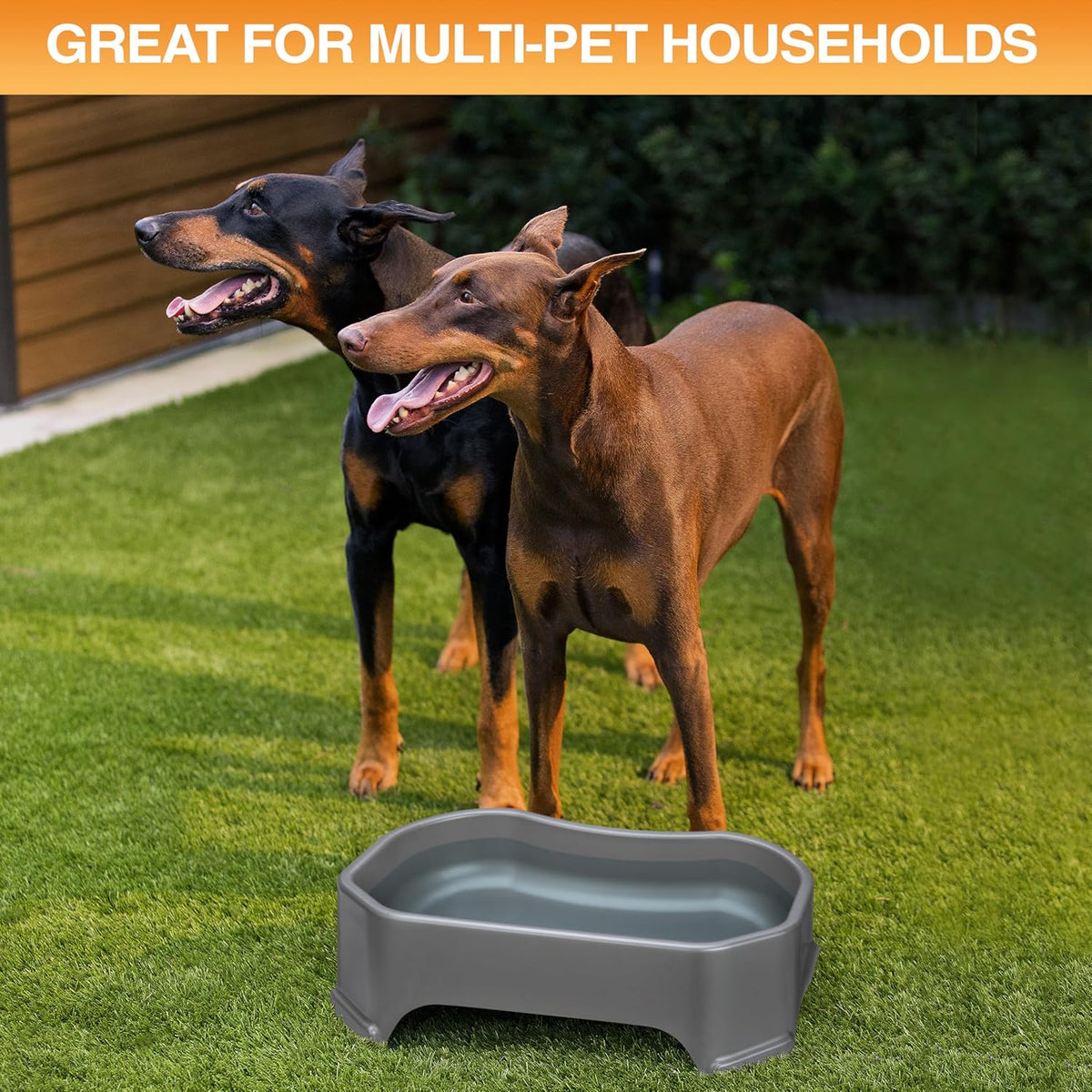 Extra Large Water Bowl for Dogs, Outdoor Dog Water Bowl (1.25 Gallon XL Capacity)