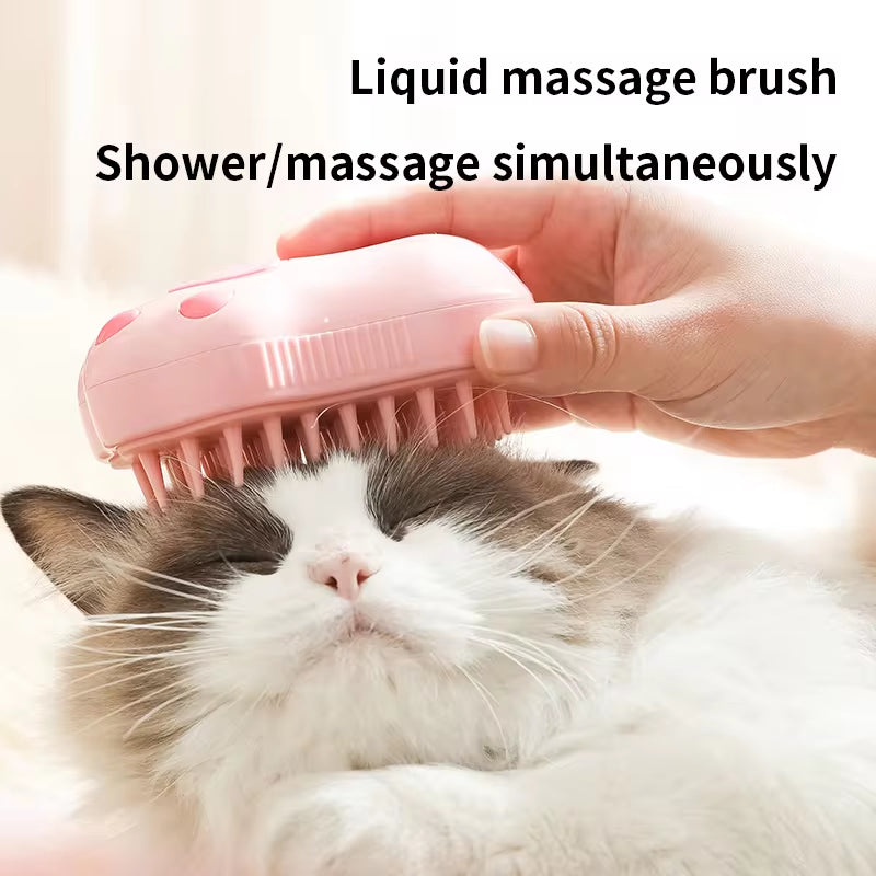 3 in 1 Pet Brush Cat Steam Brush Comb 