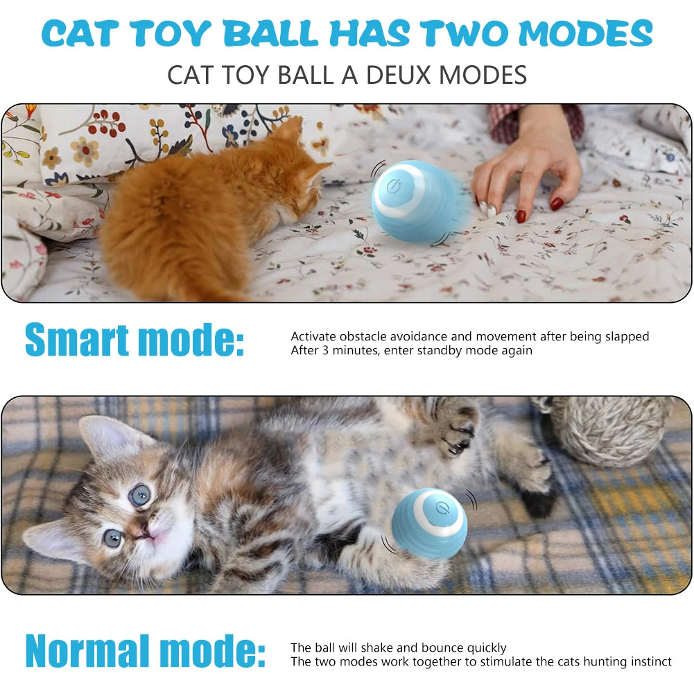  Interactive Ball Electric Automatic Rolling Ball Smart Toys for Cats 