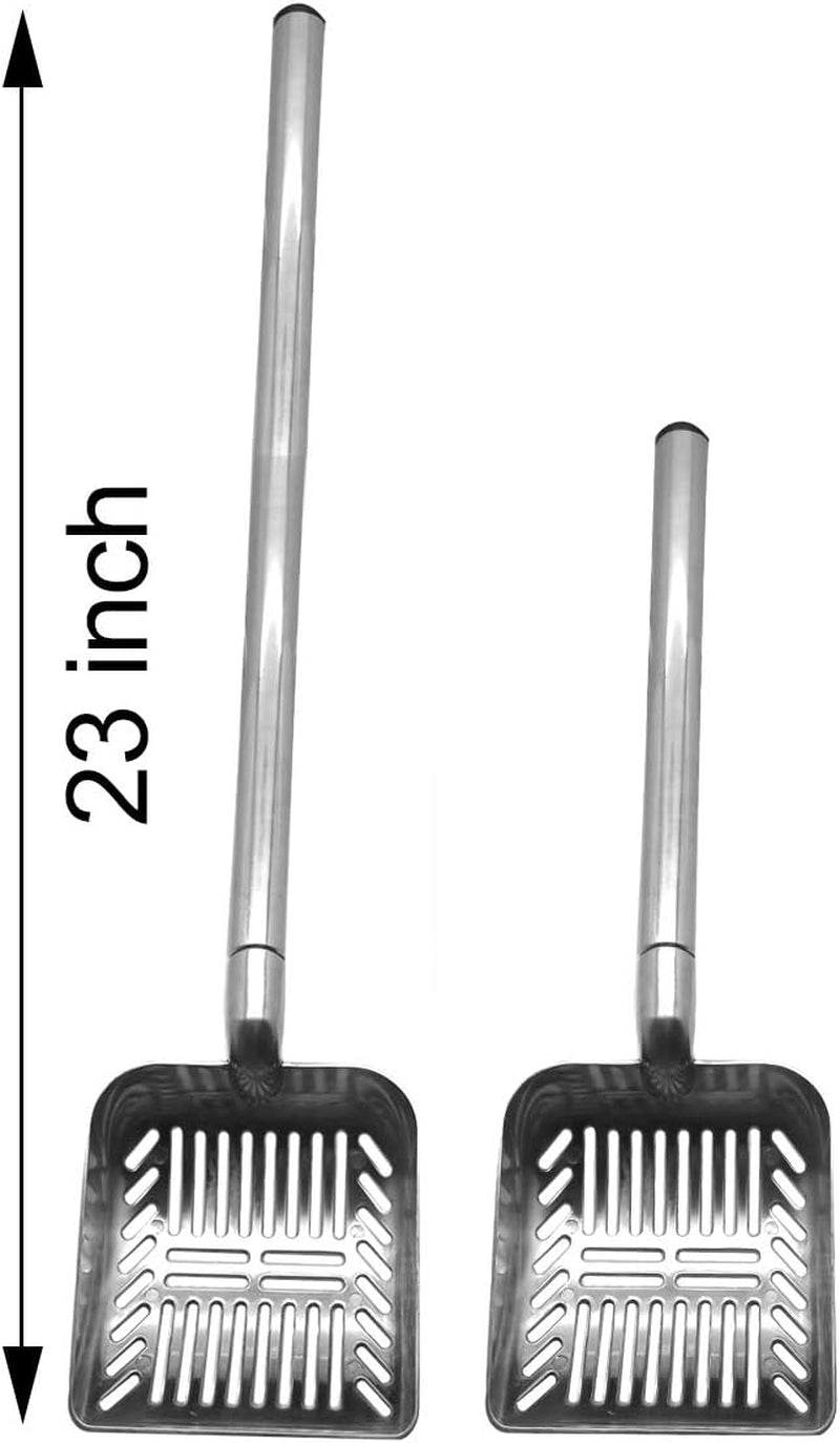 Stainless Steel Cat Litter Scoop 23 Inches Telescoping Perfect for Dogs and cats